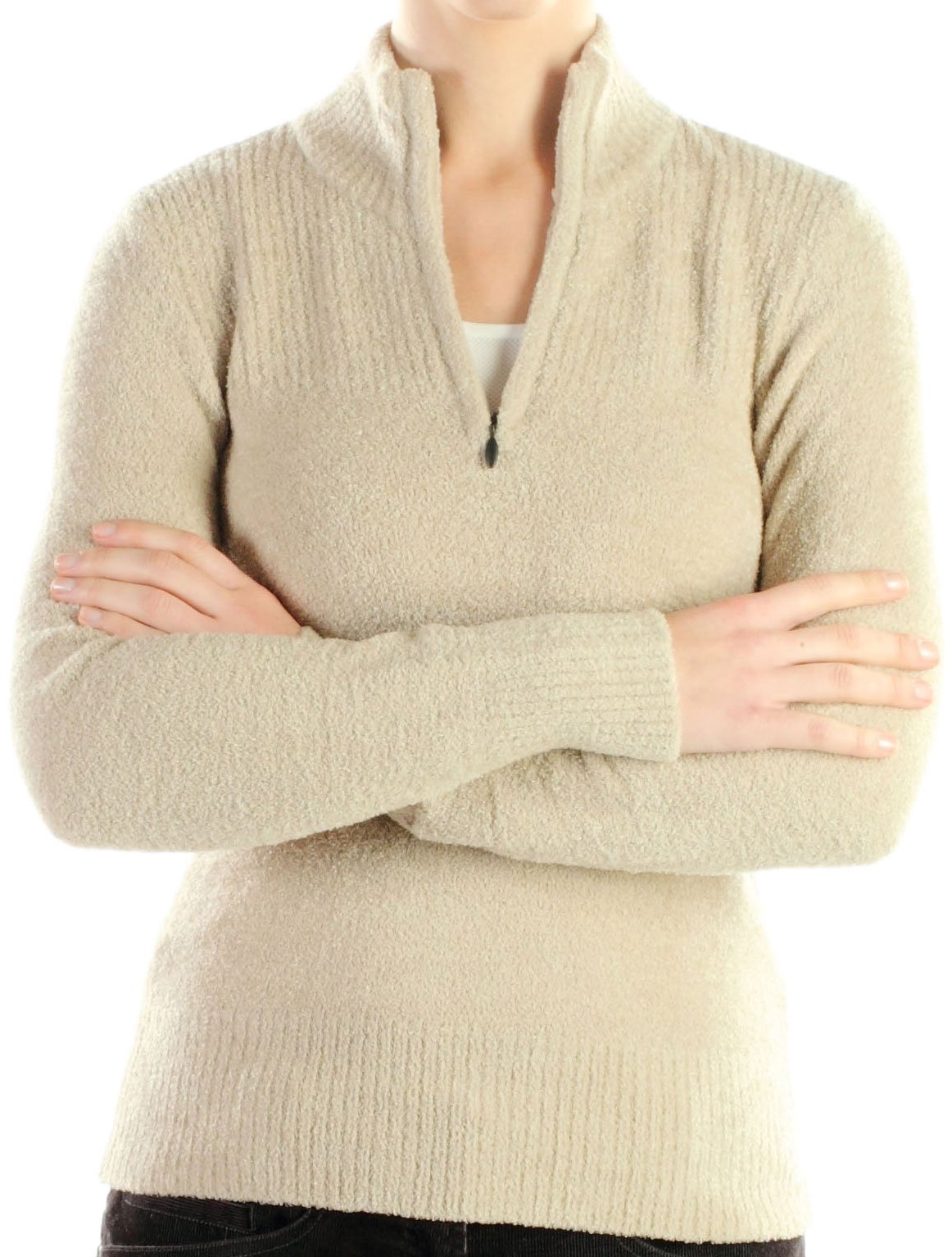 As soft and light as a cloud, the Irresistible 1/4 zip sweater lives up to ...