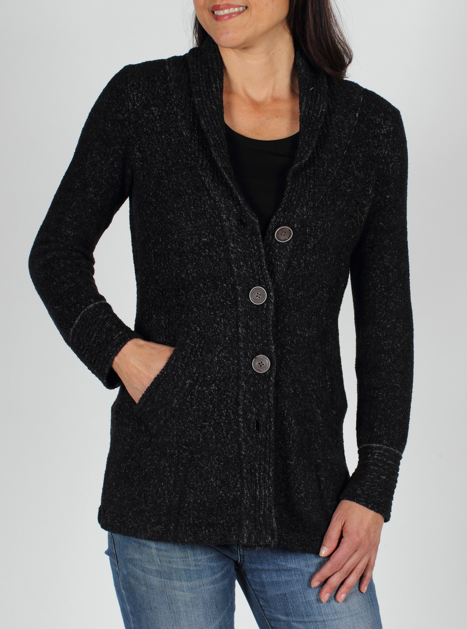 Whenever you feel a chill, reach for the Vona Cardigan. This unique wool and ...