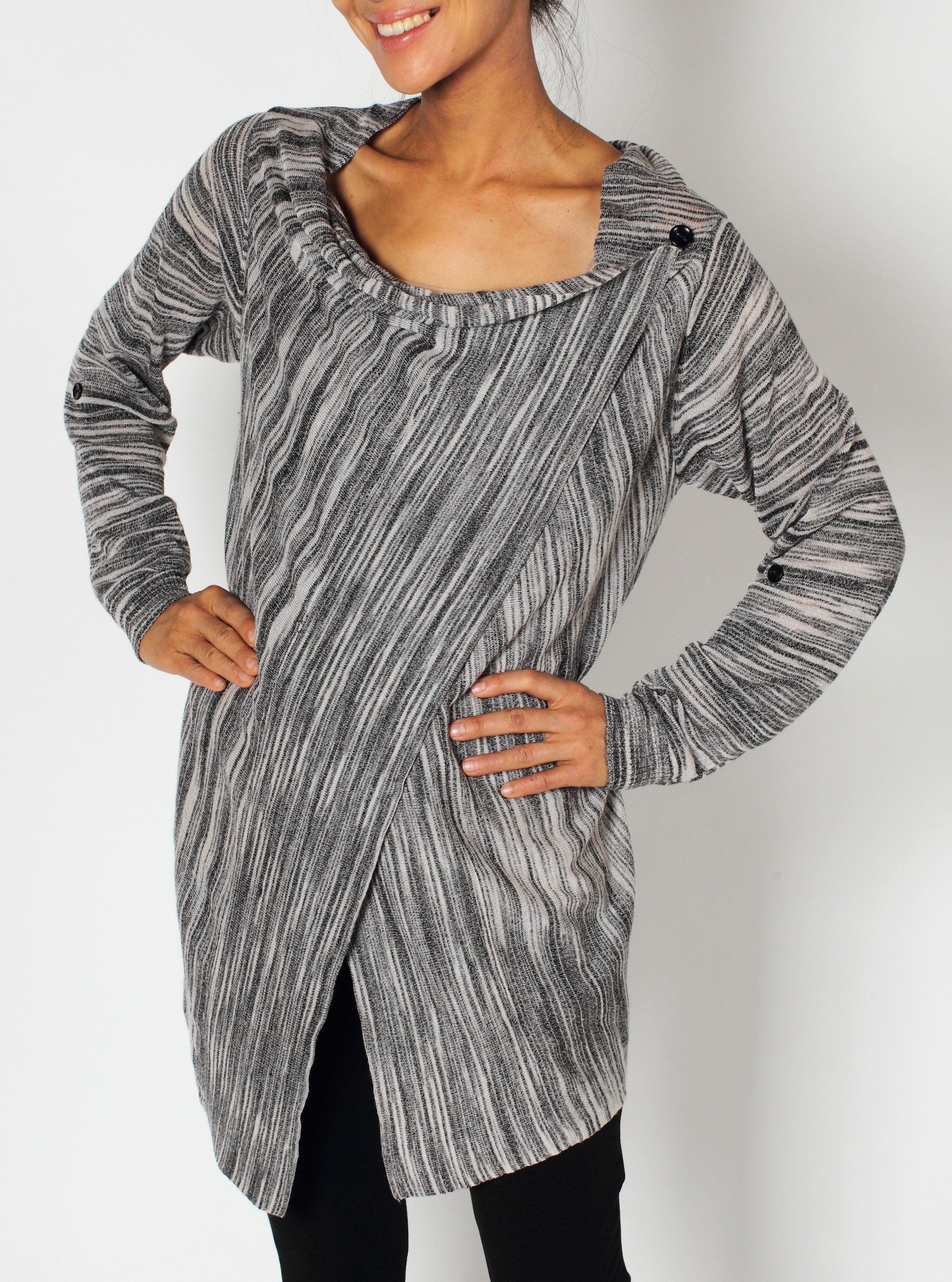 Find the perfect lightweight layer in the stylish Carbonista Wrap Sweater, ...