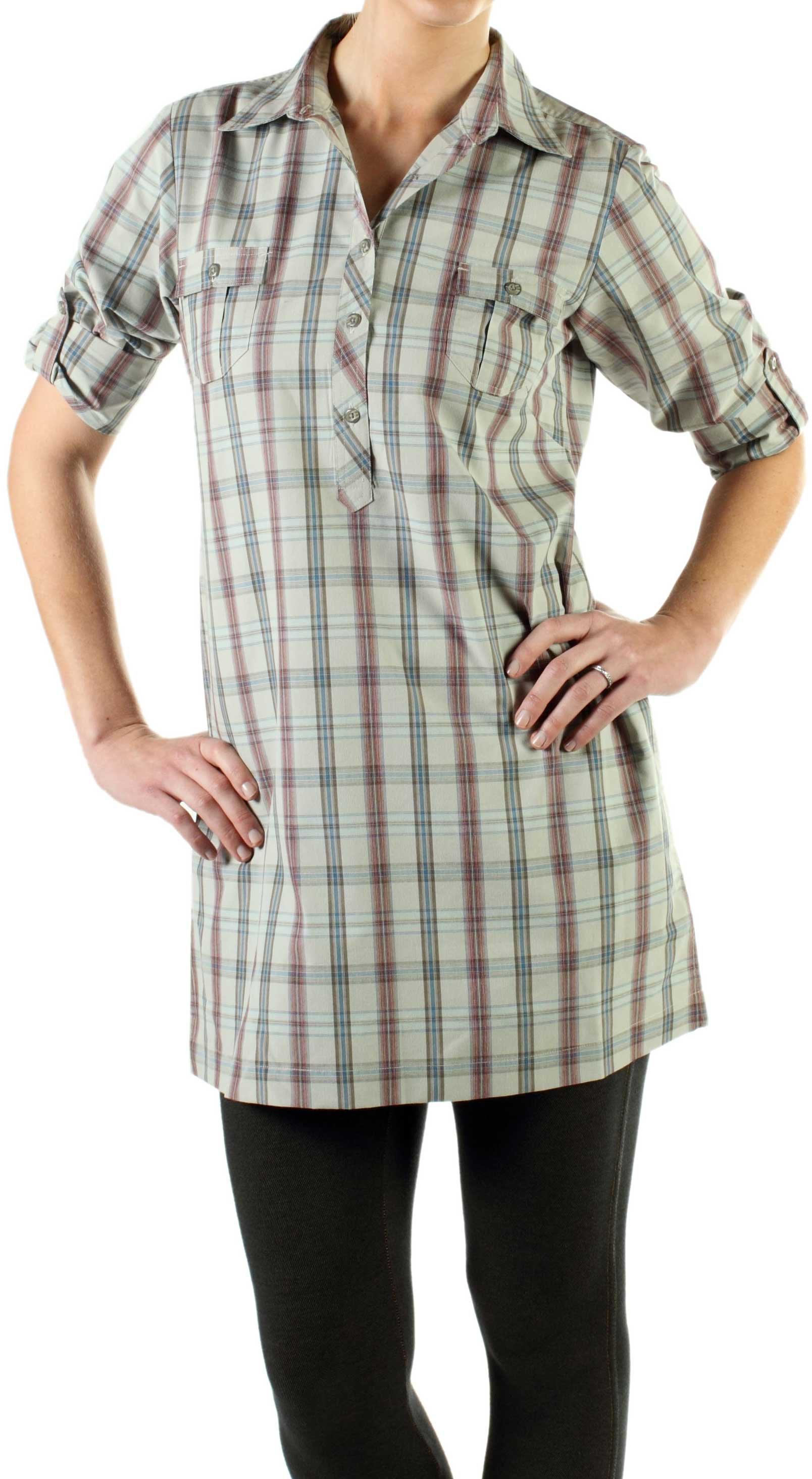 Be light and breezy in the Pocatello Plaid Dress, a soft flannel that is ...