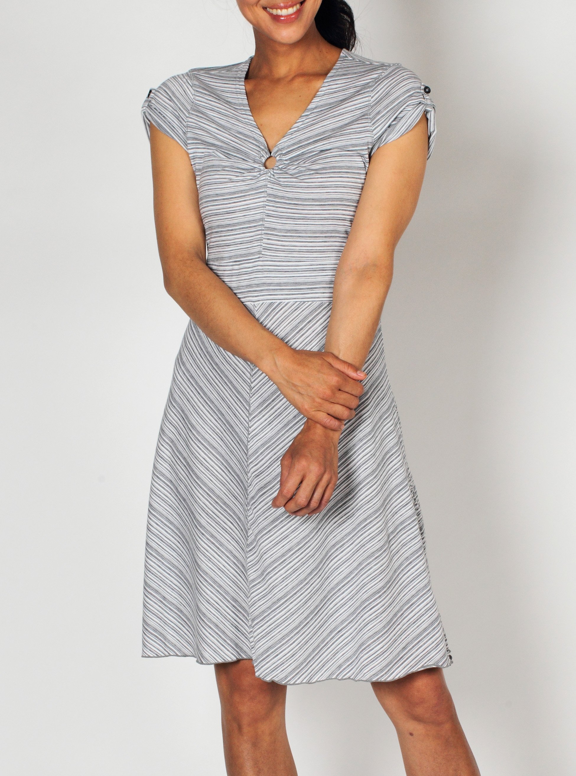 Get your stripe on with the cute Go-To Stripe Dress. This tee style dress ...