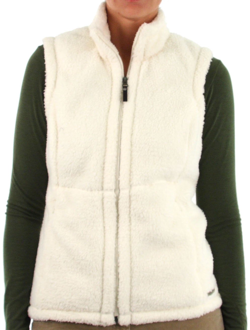This cozy fleece Sheeba Vest is a fantastic lounge around layer.