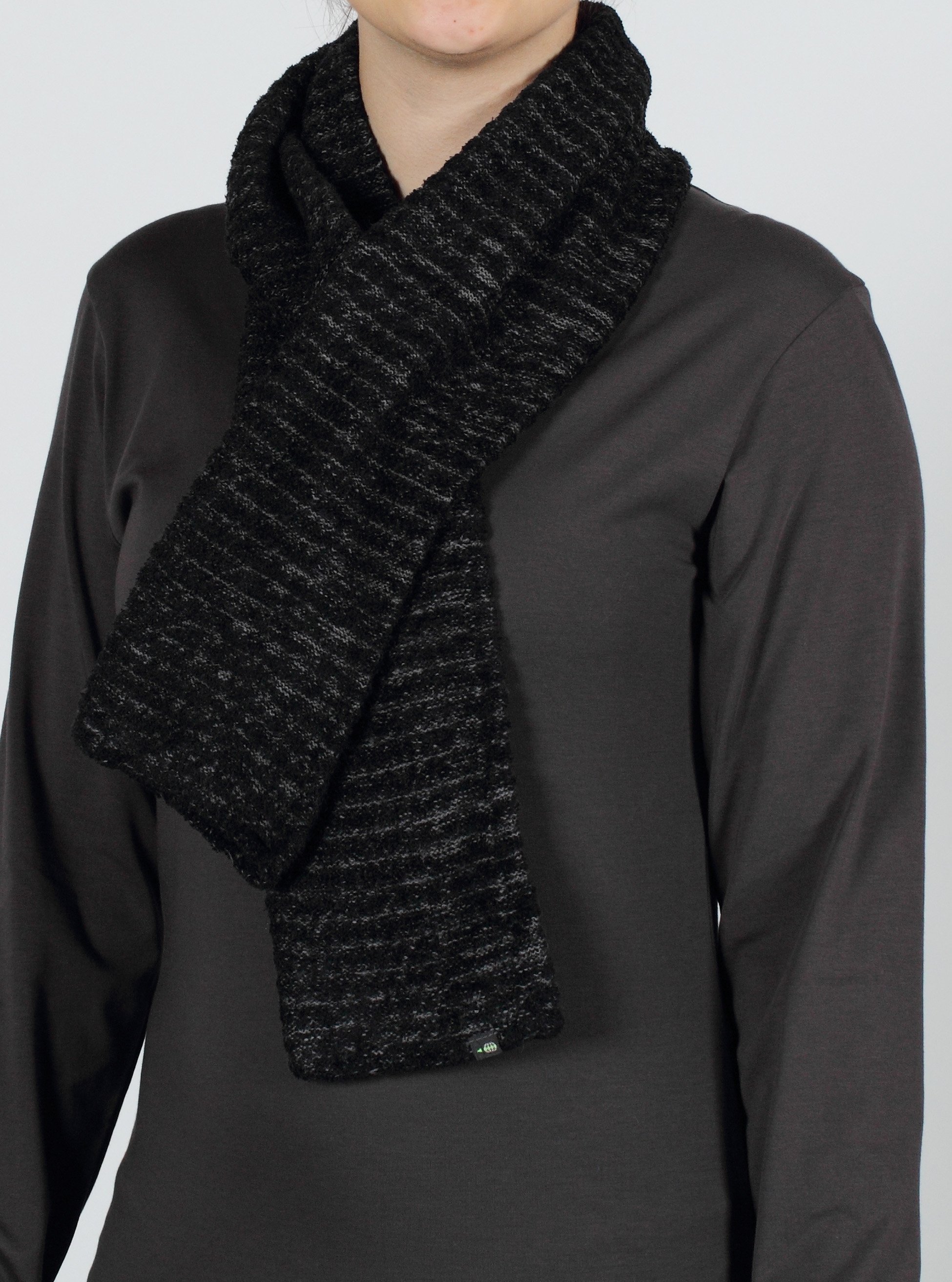 The Vona Tube Scarf, crafted from a wool and chenille fleece blend, provides ...