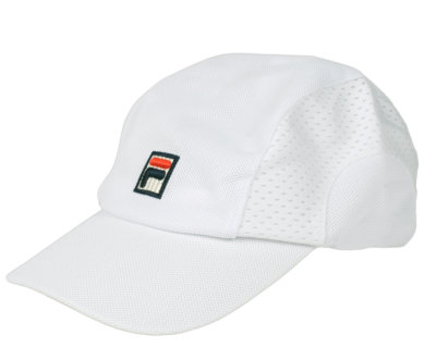 white mesh hat
