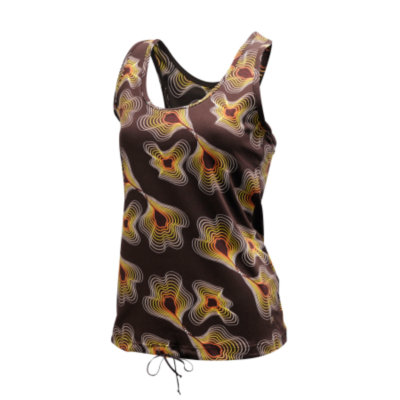 allover printed raceerback tank