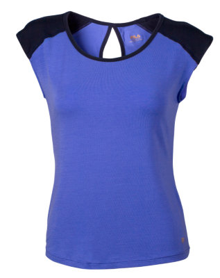 keyhole back raglan tee