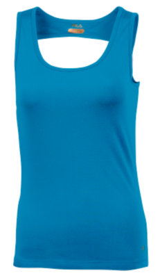 sleeveless open hole back tank