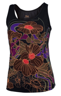 floral printed racerback tank