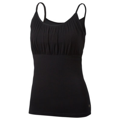 Gathered bamboo cami tank