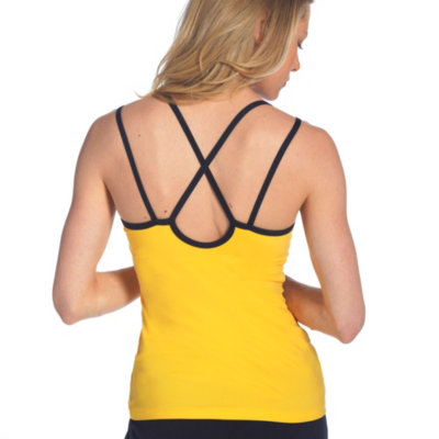 Solid open back cami