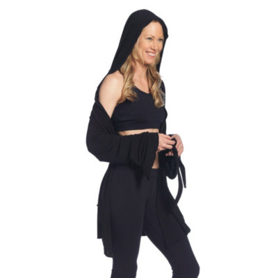Hooded tie jacket