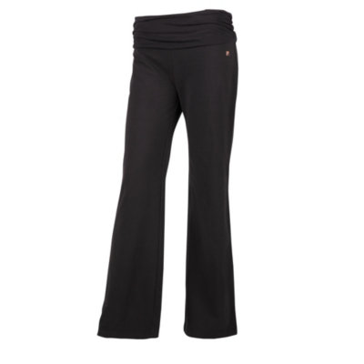 Wide roll down waistband pant