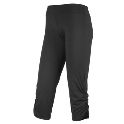 Ruched bottom capri
