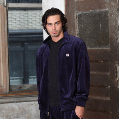 Solid velour jacket