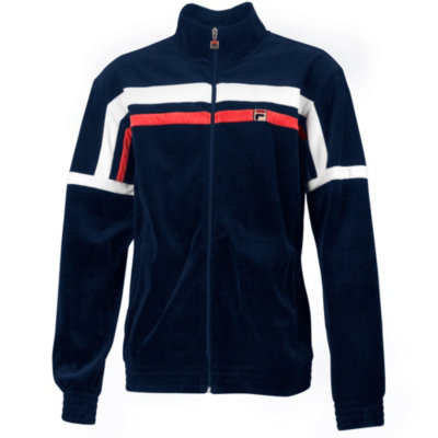 Velour Jacket with Stripes
