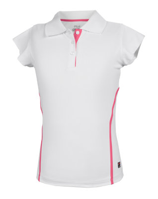 girls flutter sleeve polo shirt
