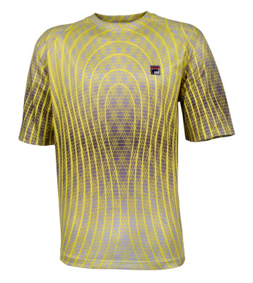 center court allover printed crew neck tee