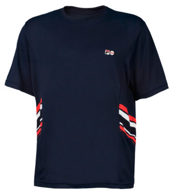 heritage stripe insert short sleeve top