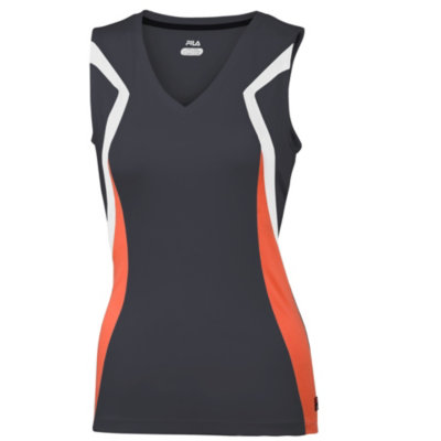 Center court sleeveless tank