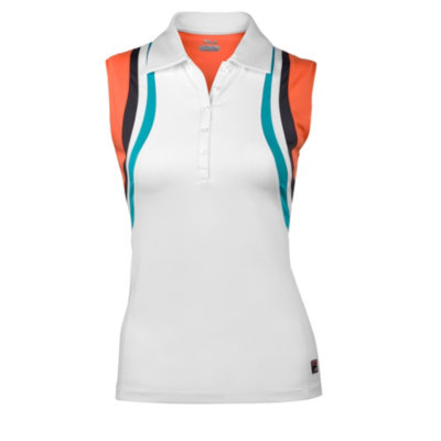 Center court sleeveless polo shirt