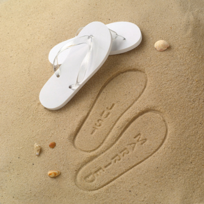 Just Married Flip Flops