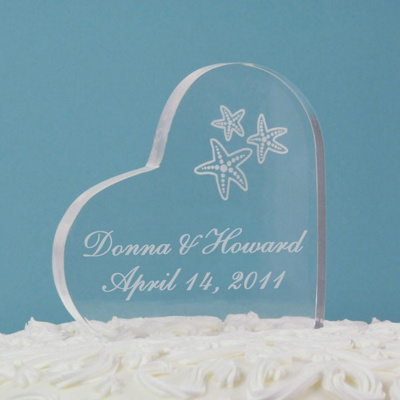 Starfish Cake Topper-Heart