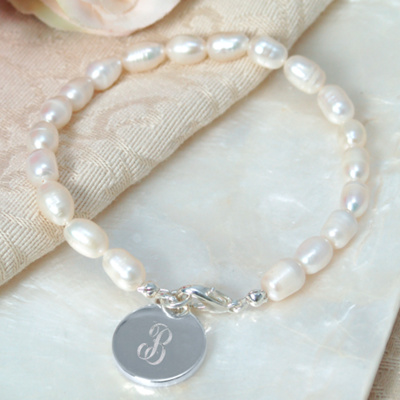 Pearl Bracelet with Charm