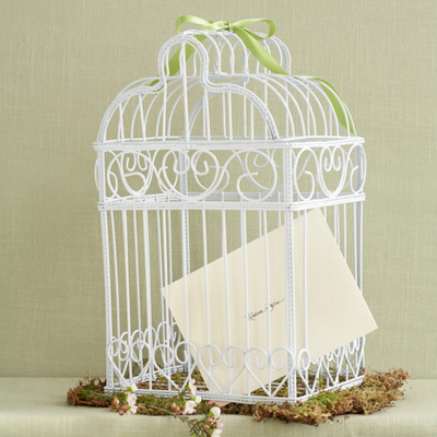 Bird Cage Wedding Money Card Box