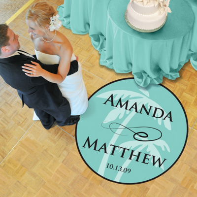 Beach Reception Floor Decal 50"