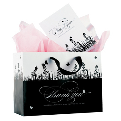 Wedding Party on Custom Designed Black And White Gift Bags   Wedding Party Gifts