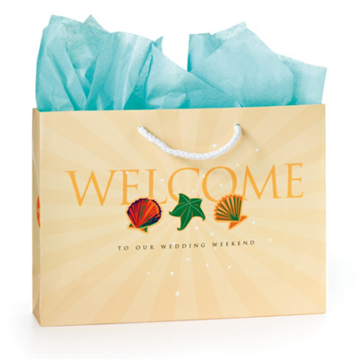 Ideal Wedding Gifts on Festive Wedding Welcome Bags   19 99 Wedding Gift Bag Tissue Paper