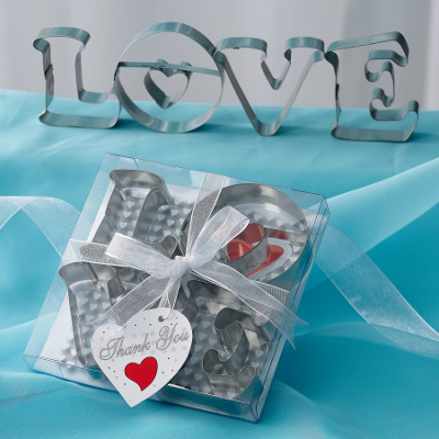 Wedding Cookie Cutters on Love Cookie Cutters  Practical Wedding Favors