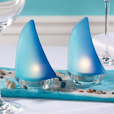 Seaside Sailboat Candle