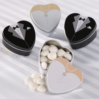 Bride and Groom Favor Tins