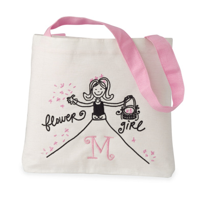 Custom Designed Flower Girl Tote