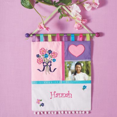 Hearts and Flowers Wall Hanging