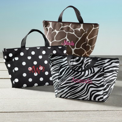 Mesh Beach Bags  Totes on Playful Print Lunch Tote   Bridesmaids Gifts