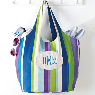 Striped Beach Tote