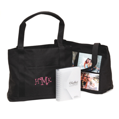 Black Tote Bag with Free Accessories