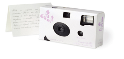 Lavender Butterflies 27-Exposure Wedding Reception Camera
