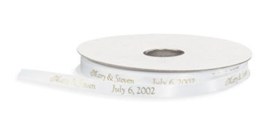 Continuous Message Wedding Favor Ribbon 50-Yard Roll