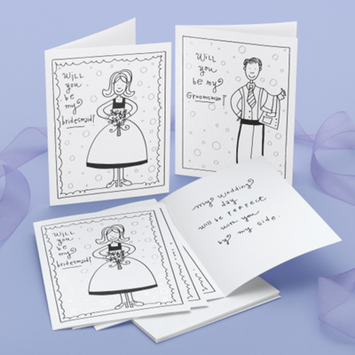 "Will You Be My Bridesmaid?" Cards for Attendants