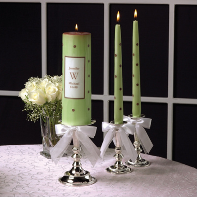 Polka Dot Unity Candles