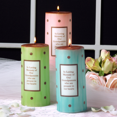 Polka Dot Memorial Candle