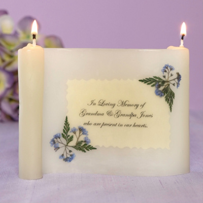 Scroll Wedding on Scroll Wedding Memorial Candle   Wedding Memorial Candle