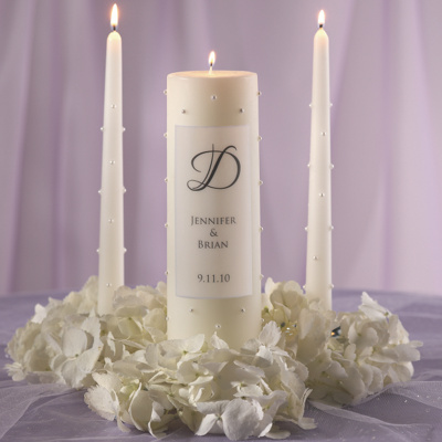 Pearl Wedding Unity Candle