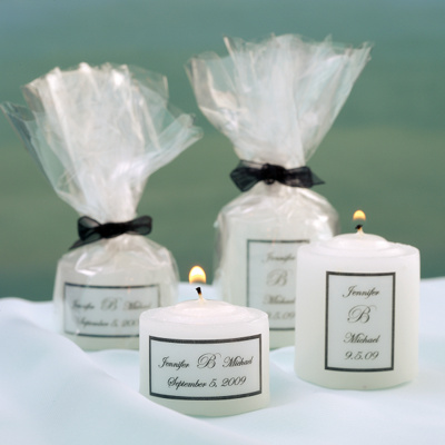 Monogram Favor Candles - Votive