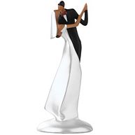 Kissing Couple African-American Wedding Cake Topper
