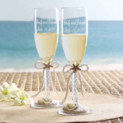 Coastal Mist Toasting Flutes
