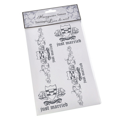 Groom Just Married Temporary Tattoos